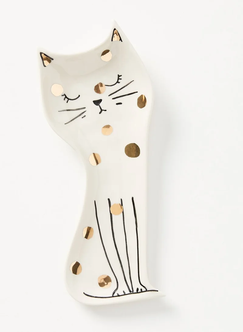 Anthropologie Home Cat Spoon Rest