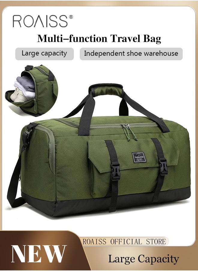 roaiss Large Capacity Outdoor Travel Bag Portable Suit Garment Storage Bag Foldable Business Luggage Bag with Multifunctional Organizer Suitable for Carrying and Storing Travel Essentials  - Image 2
