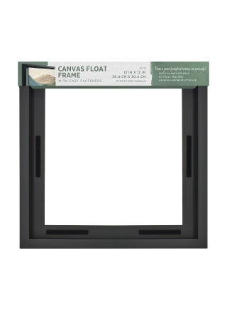 MCS Canvas Float Frames 12x12 Frame Black Square Frame for Finished Canvases Vertical  Horizontal Wall Hanging Frame for Canvas Paintings 1Pack - pzsku/Z29DD83624EFE80899033Z/45/1749490828/518eea66-0f9a-4ae7-b874-070af7496efa