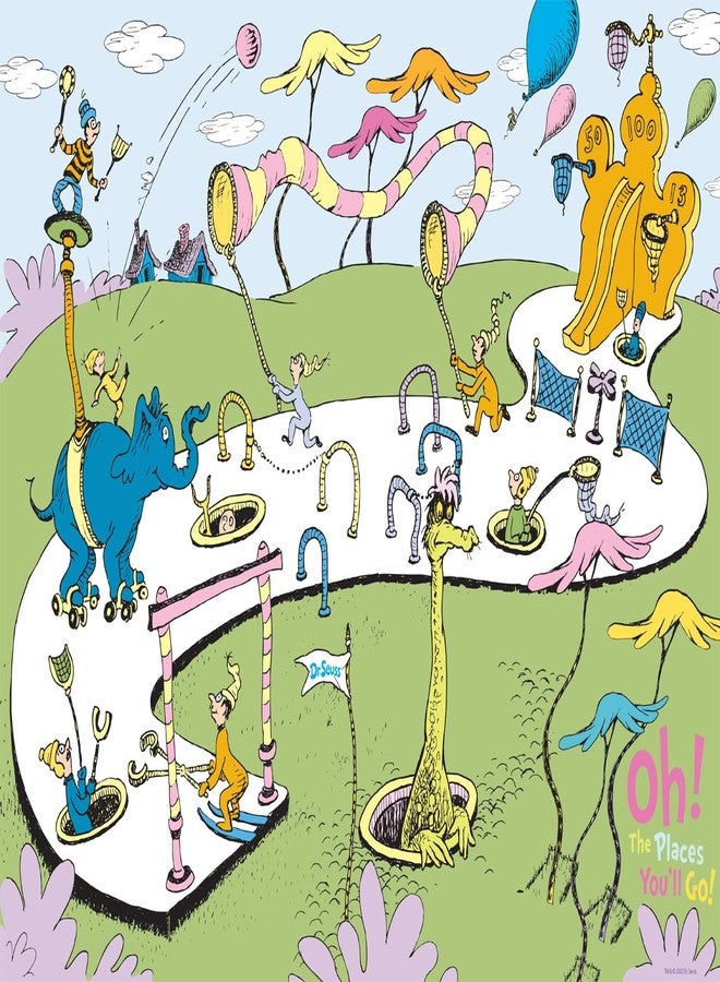Ceaco - Large Piece Jigsaw Puzzle - Dr. Seuss - Oh The Places You'll Go - Relaxing and Fun Activity for Adults - Image 2