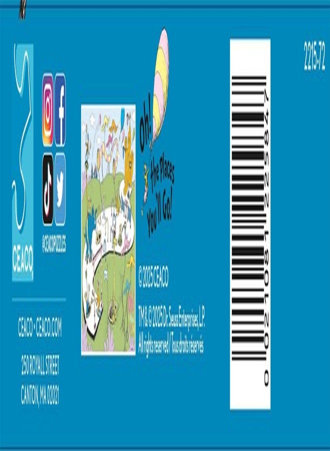 Ceaco - Large Piece Jigsaw Puzzle - Dr. Seuss - Oh The Places You'll Go - Relaxing and Fun Activity for Adults - Image 5
