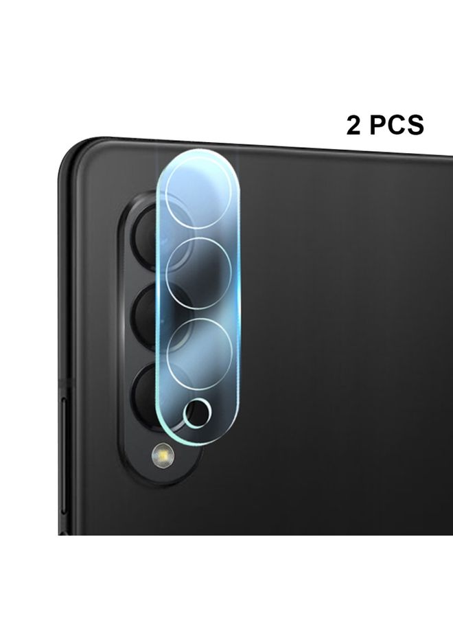 Screen Protector 2 PCS For Samsung Galaxy Z Fold4 5G / W23 ENKAY Hat-Prince 9H Rear Lens Tempered Glass Film(Transparent)