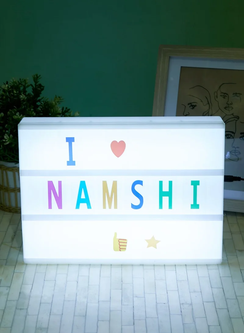 Pink Cactus Customizable Light Box