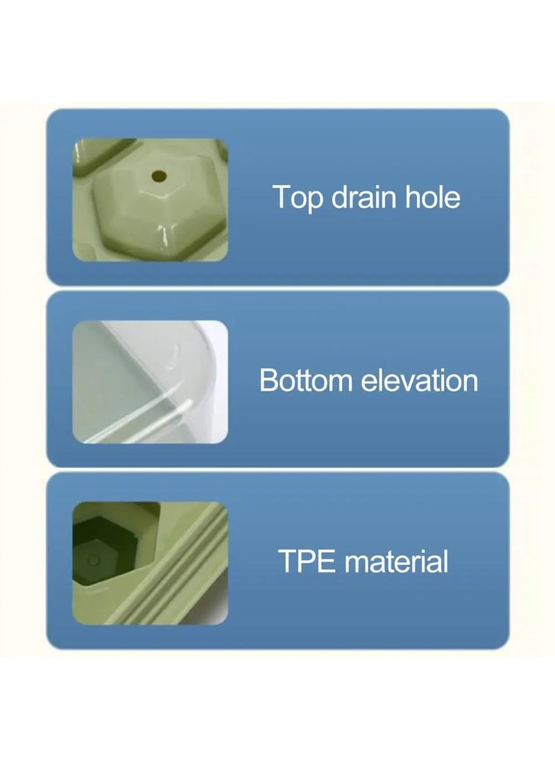 Onprix Plastic Silicone Ice Making Mold Frozen Whiskey Ball NonStick Reusable Ice Cube Tray Ice Maker Mold Ice Ball Maker with Lid