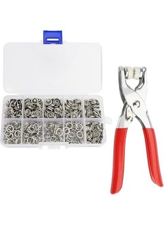 Redvant Redvant Snap Button Set with Hand Snap Fastener Plier Tool Used to Connect Two Pieces of Material Together 100 Pcs Silver Silver  - Image 1