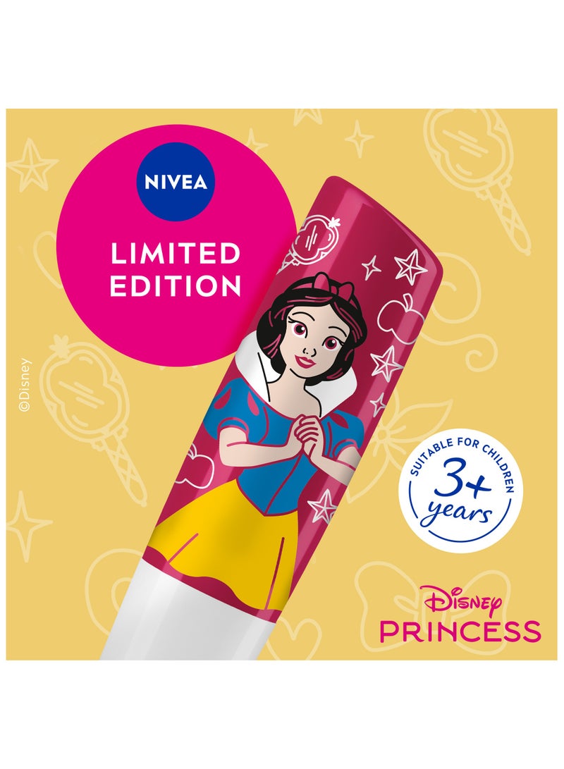 Nivea Labello Disney Princess Snow White Lip Balm Candy Apple Dream Flavor 4.8g - Image 4