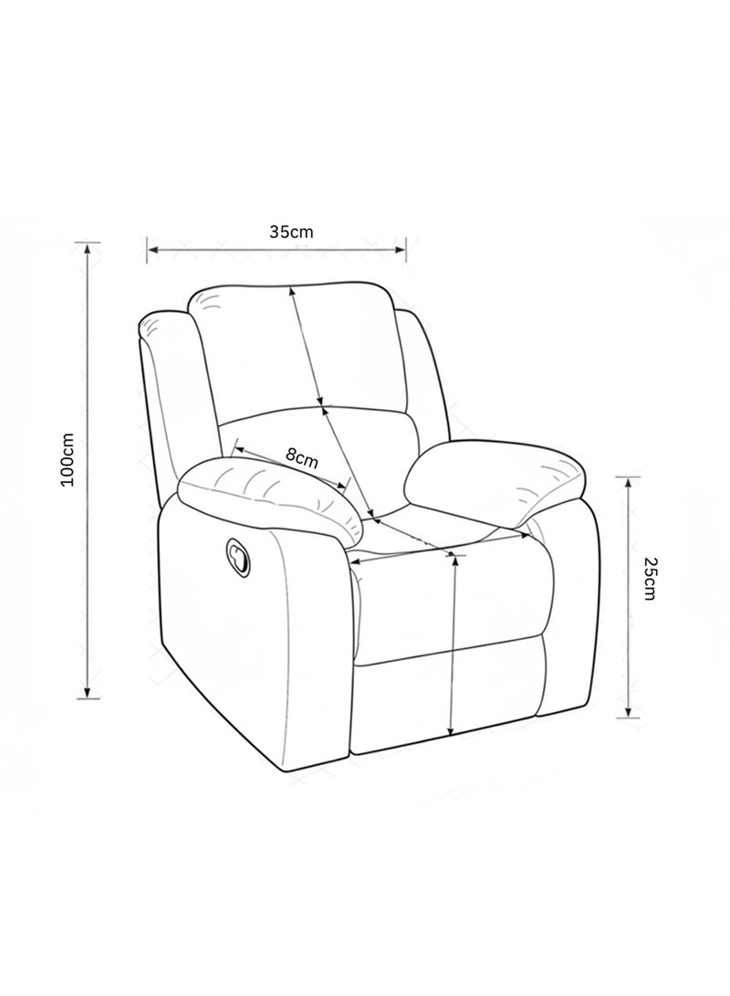 سحابة كرسي استرخاء فاخر ثابت – لون رمادي فاتح، بتصميم عصري ومريح لغرفة المعيشة أو المكتب المنزلي - Image 3