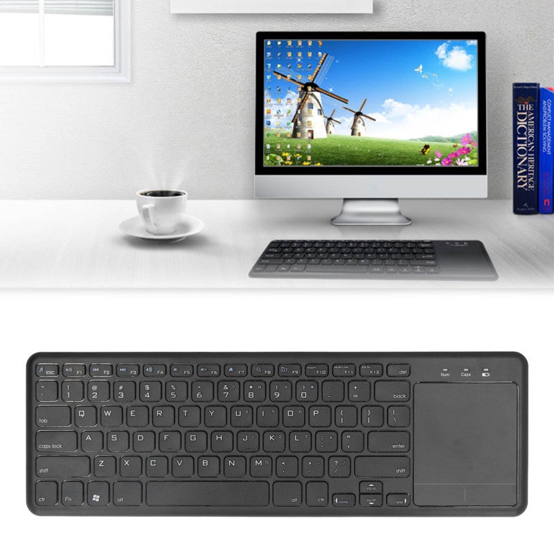 Wireless Keyboard: 2.4G 78-Key Ultra Thin Compact - Scissor Foot Mute Comfortable Touchpad Keyboard for Multi System PC Laptop Tablet Smartphone - Image 4