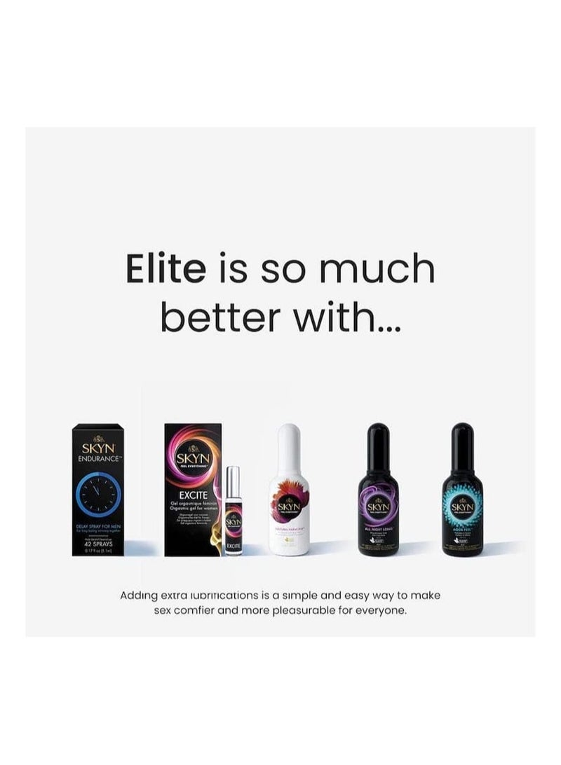 LIFESTYLE Skyn Elite Condoms 22 Count Ultra-Thin Lubricated Latex-Free Condoms - Image 5