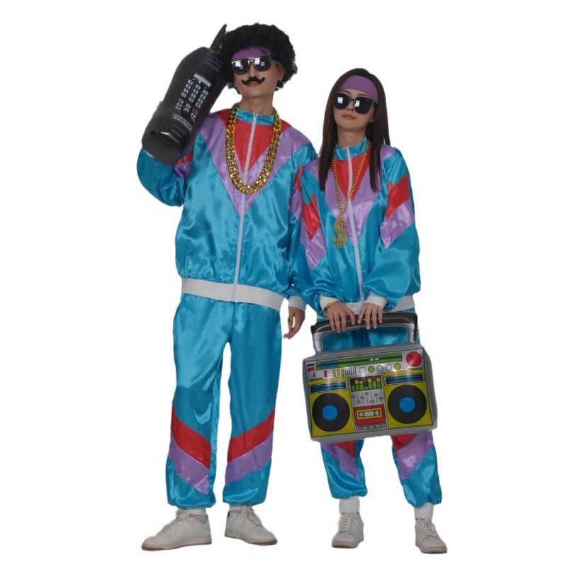 80S Disco Sportswear Jacket And Pants Jogging Clothing Retro Style 80S Theme Party - Image 2