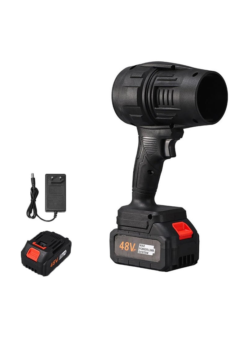 Generic Portable Cordless Turbo Air Blower Black - for cleaning computer keyboards, laptops, cameras etc. Create Fires in picnics, inflate beds, lifeboats  - Image 1