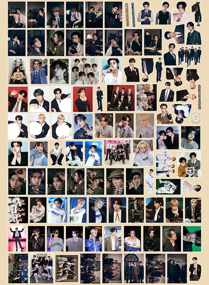 K-POP ENHYPEN 103Pcs MEMORABILIA Sticker 2025 K-pop merch Waterproof Vinyl Sticker For Laptop En Loose Waterbottle Cartoon Sticker - Image 5