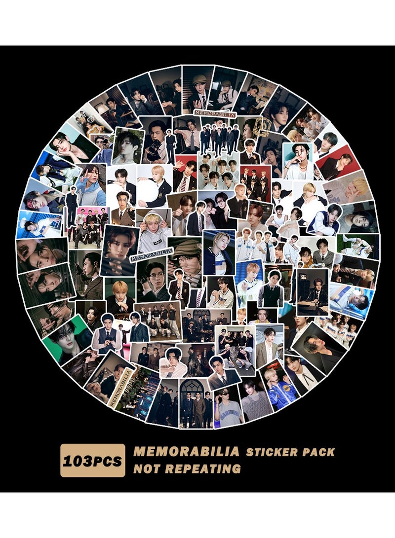 K-POP ENHYPEN 103Pcs MEMORABILIA Sticker 2025 K-pop merch Waterproof Vinyl Sticker For Laptop En Loose Waterbottle Cartoon Sticker - Image 1