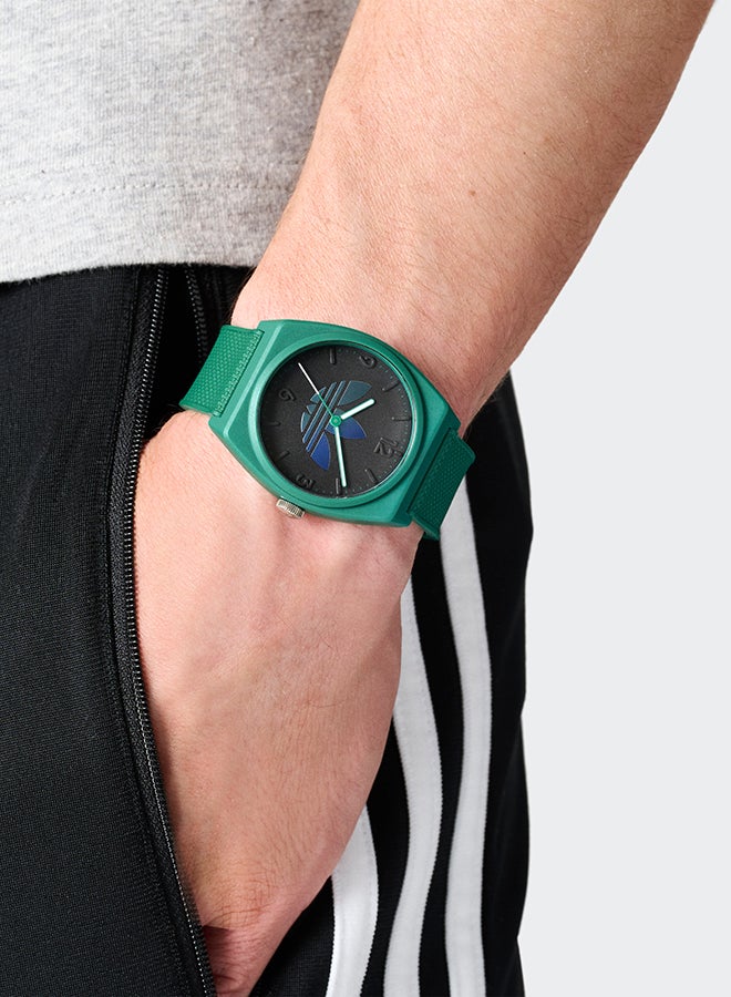 Adidas Uw Project Two Grfx Grn Cs Blk Dl 38Mm Qtz Grn Rs Fw24 - Image 4