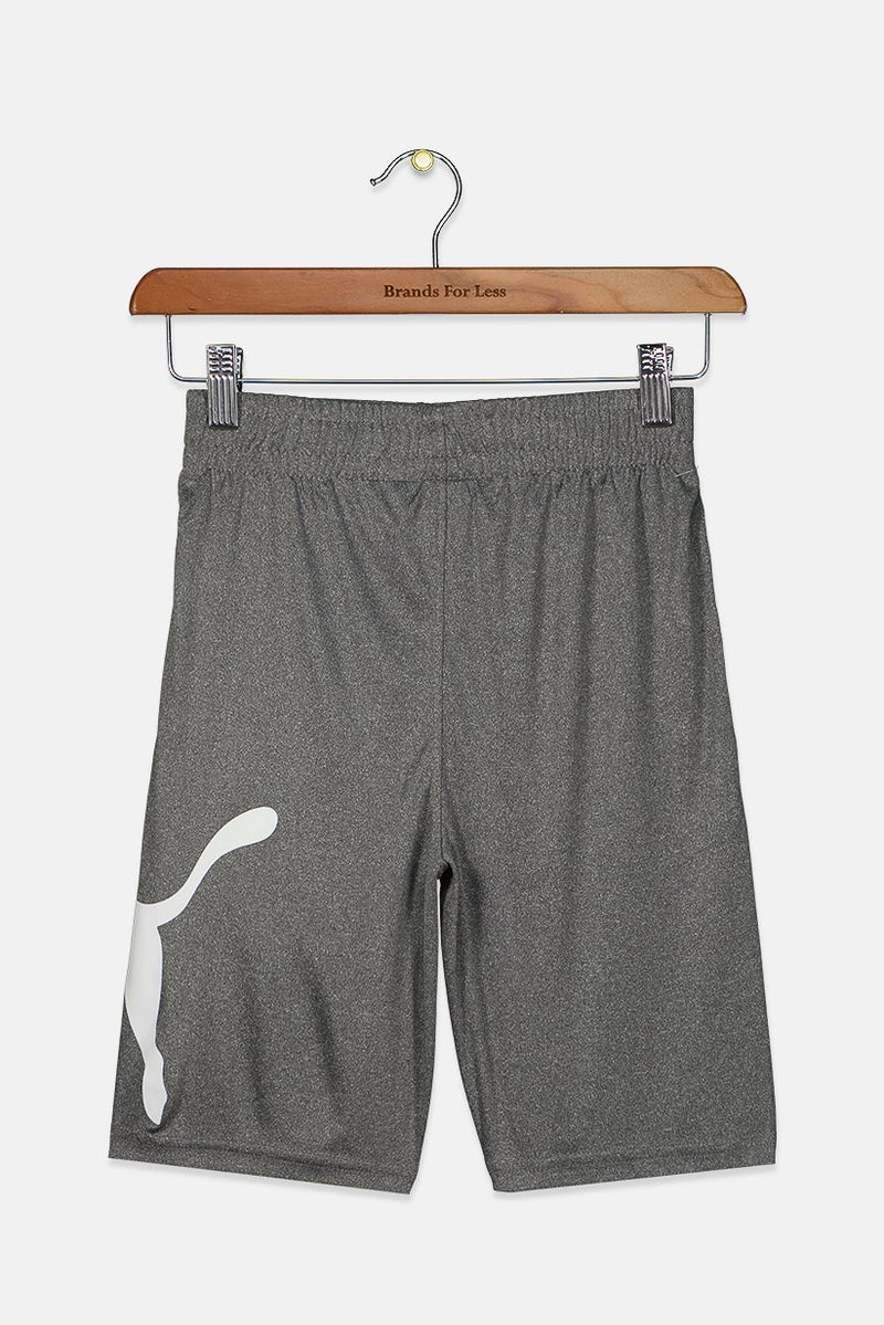 PUMA شورت أداء السرعة للأولاد، رمادي فحم - Image 2