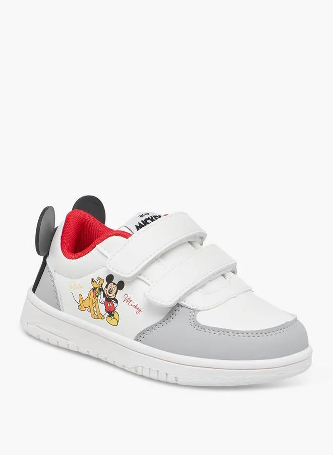 ديزني Mickey Mouse Applique Sneakers With Hook And Loop Closure