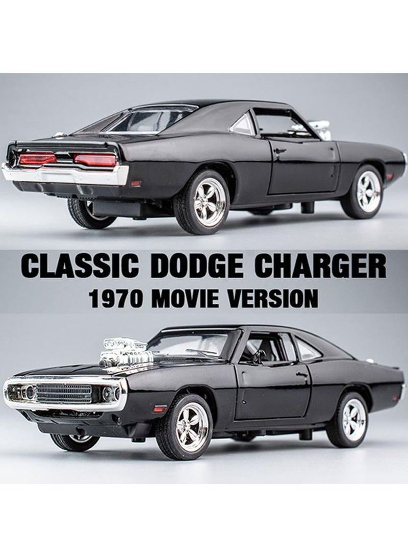 1:32 Diecast Metal Pullback Openable Doors Toy Cars Dodge Charger Fast & Furious 7 with Flashing Light and Musical Sound for Gifts Toys for Kids Boys and Girls Children - Image 5