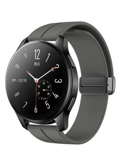 Lacoz Lacoz Silicone Band With Magnetic folding Buckle for Smart Watches Grey  - Image 5