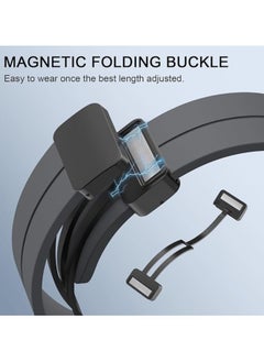 Lacoz Lacoz Silicone Band With Magnetic folding Buckle for Smart Watches Grey  - Image 3