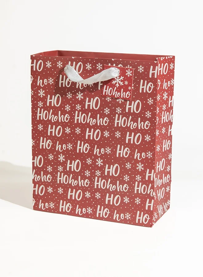 شير ذا لوف  حقيبة هدايا عيد الميلاد هو هو هو - كبيرة