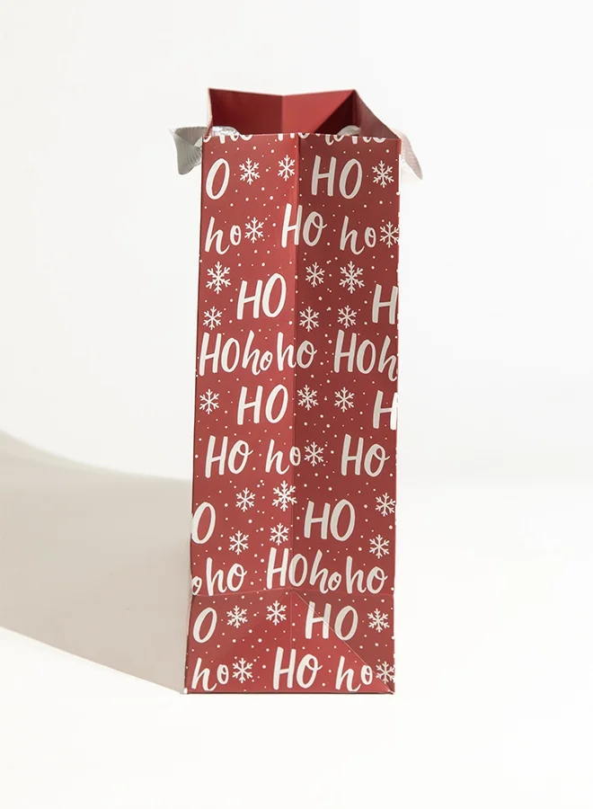 شير ذا لوف  حقيبة هدايا عيد الميلاد هو هو هو - كبيرة