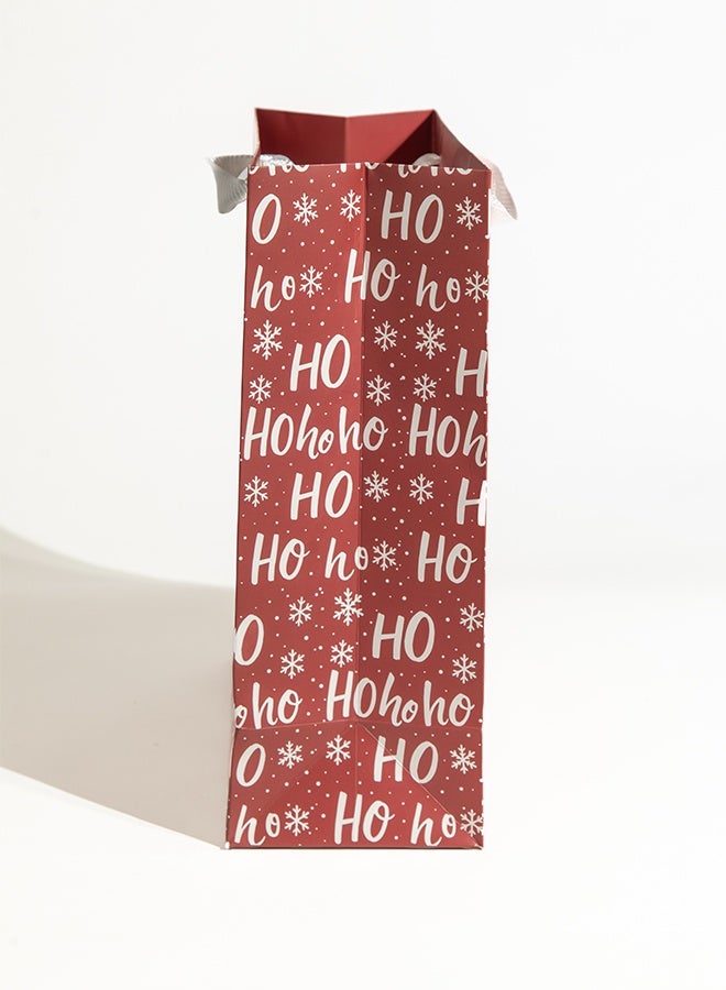 Share the Love Ho Ho Ho, Christmas Gift Bag, Red, Large - Image 2