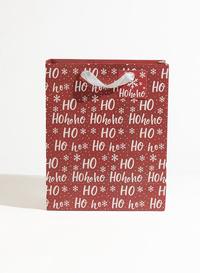Share the Love Ho Ho Ho, Christmas Gift Bag, Red, Large - Image 3