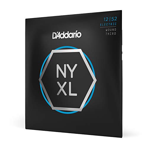 D'Addario Guitar Strings - NYXL Electric Guitar Strings - NYXL1252W - Unrivaled Strength, Tuning Stability, Enhanced Mid-Range - For 6 String Guitars - 12-52 Light Wound Third - Image 1
