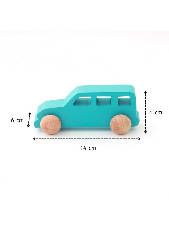 Ariro Wooden Jeep for Toddlers and Infants | Push Wooden Vehicle Toy with Smooth and Sturdy Wheels for 6M+ Babies |Helps to Child in Grip Strength, Hand-Eye Coordination - Image 3