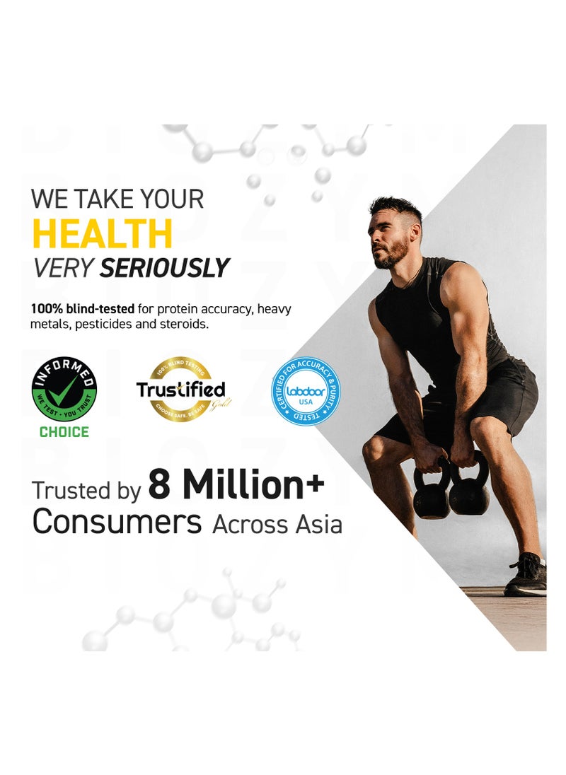 مسل بلايز - بروتين مصل اللبن MuscleBlaze Biozorb Performance (المانجو السحري، 5 رطل / 2.27 كجم) - Image 1