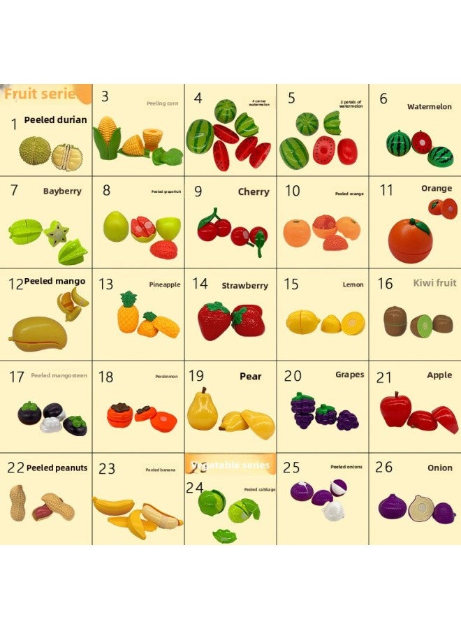 High-end Simulation Children's Play Fruit And Vegetable Chiche Toys Fruit Kitchen Food Toys Bulk Wholesale-Color:28# High-end Bitter Melon