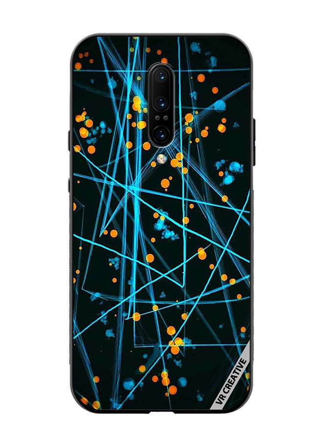 VR CREATIVE Protective Case Cover For OnePlus 7 Pro Lasers Design Multicolour - Image 1