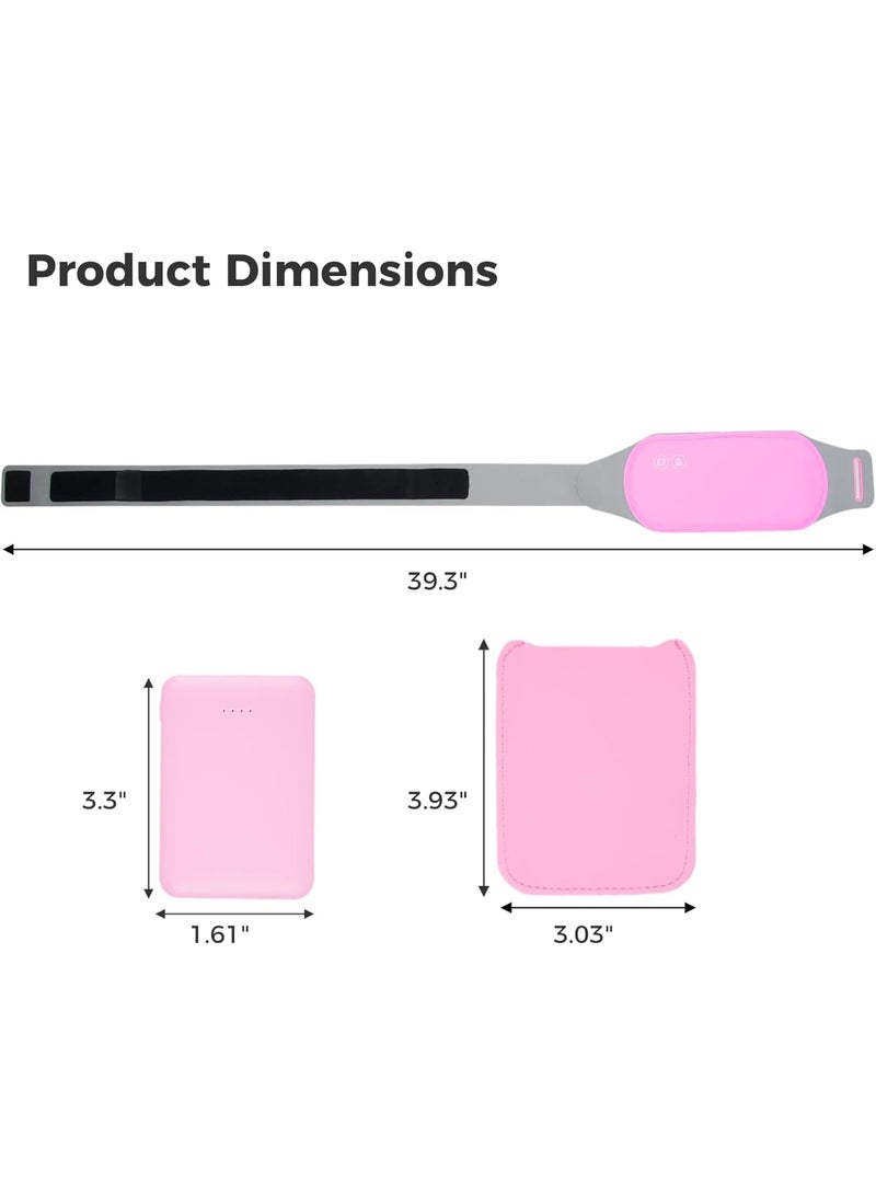 جهاز تدفئة محمول وقابل للارتداء - مسكن لآلام الدورة الشهرية والتقلصات بـ 3 مستويات حرارة - وسادة لاسلكية مريحة تعمل بالبطارية للسيدات والفتيات - Image 2