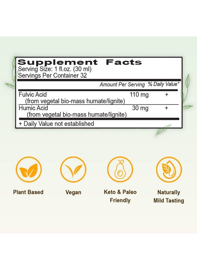 Vital Earth Minerals Fulvic Humic Mineral Blend Vegan Liquid Ionic Trace Minerals Multimineral Supplement Fulvic Acid Trace Mineral Drops Fulvic Minerals Mineral Supplements 32 Fl Oz  - Image 5