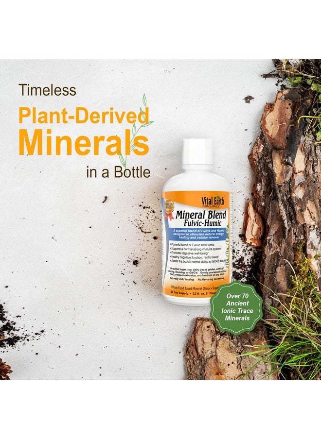 Vital Earth Minerals Fulvic Humic Mineral Blend Vegan Liquid Ionic Trace Minerals Multimineral Supplement Fulvic Acid Trace Mineral Drops Fulvic Minerals Mineral Supplements 32 Fl Oz  - Image 4
