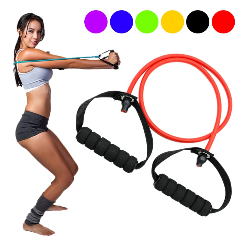 Aegon Resistance Band | Workout Band | Resistance Tube for Exercise | Pilates Latex Tube Expander | Strength Training Resistant Band for Men & Women | Stretching Bands Set Fitness Equipment 30 LBS - Image 3