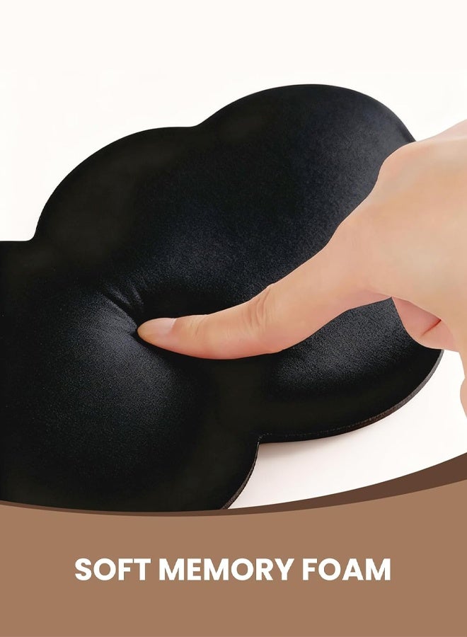 MI هي فئة قناع نوم، قناع عين ثلاثي الأبعاد للنوم، مناسب للرجال والنساء الذين ينامون على جانبهم، غطاء للعين للسفر بدون ضغط على العين، قناع نوم يحجب الضوء بنسبة 100% مع حزام قابل للتعديل، مناسب لليوغا والسفر والقيلولة، أسود - Image 5