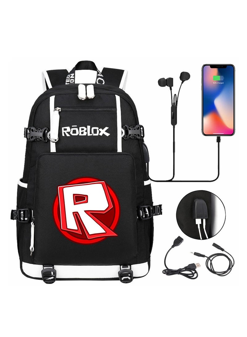 ROBLOX Comic USB Password Lock Backpack Three-Piece Set
