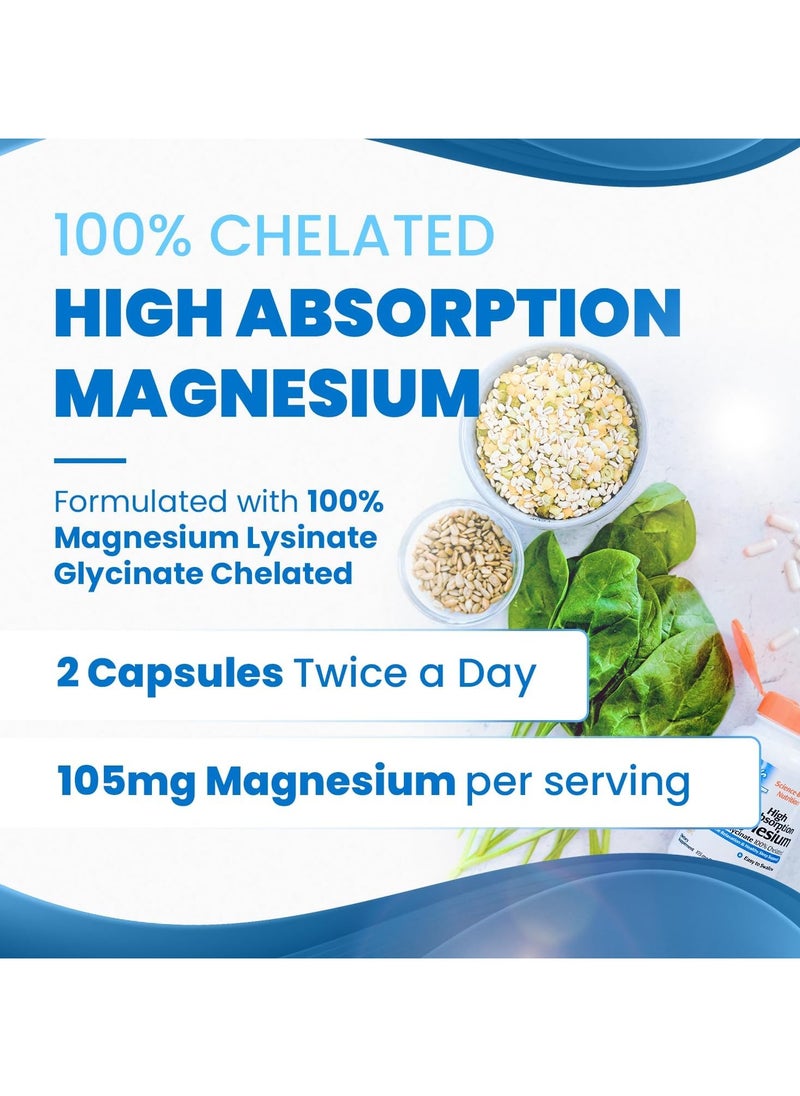 Doctor's BEST High Absorption Magnesium Lysinate Glycinate Easy To Swallow 120 Capsule  - Image 2