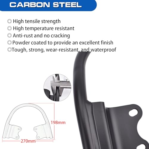 Midimttop Passenger Rear Seat Grab Bar Handles Seat Hand Armrest Handle Rail Luggage Rack Fit for Triumph Street Twin 900 20162023 Speed Twin 900 Accessories 20232024 - Image 3