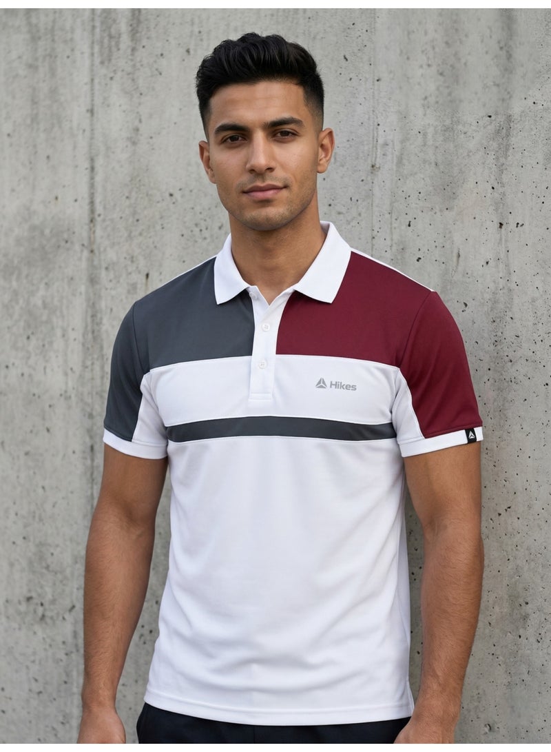 Hikes Premium Polo T-Shirt , Stretch Fit, Breathable & Stylish , Everyday Smart Casual Wear - Image 1