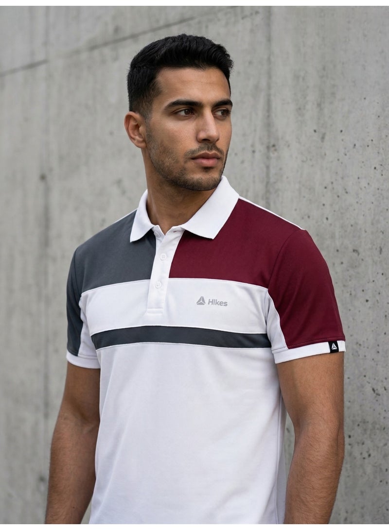 Hikes Premium Polo T-Shirt , Stretch Fit, Breathable & Stylish , Everyday Smart Casual Wear - Image 5