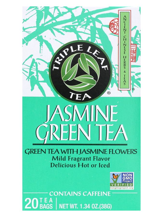 Triple Leaf Tea Jasmine Green Tea  20 Tea Bags 1.34 oz (38 g) 