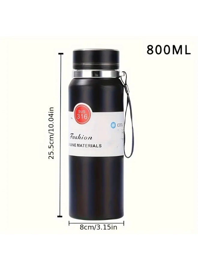 KITCHENOO Insulated Stainless Steel Water Bottle - Large Capacity, Portable and Durable for Outdoor Camping, Travel and Sports - Image 2