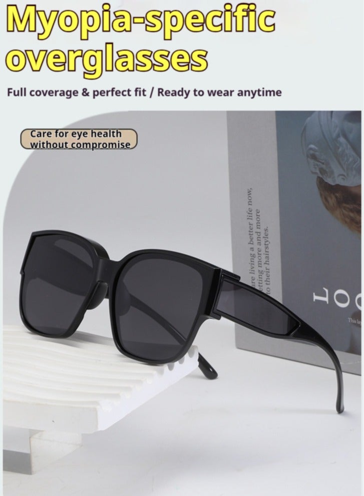 فيل نظارات ركوب الدراجات، نظارات قصر النظر، نظارات شمسية مستقطبة، نظارات قيادة للرجال والنساء، نظارات شمسية مضادة للتوهج وحماية من الأشعة فوق البنفسجية - Image 2