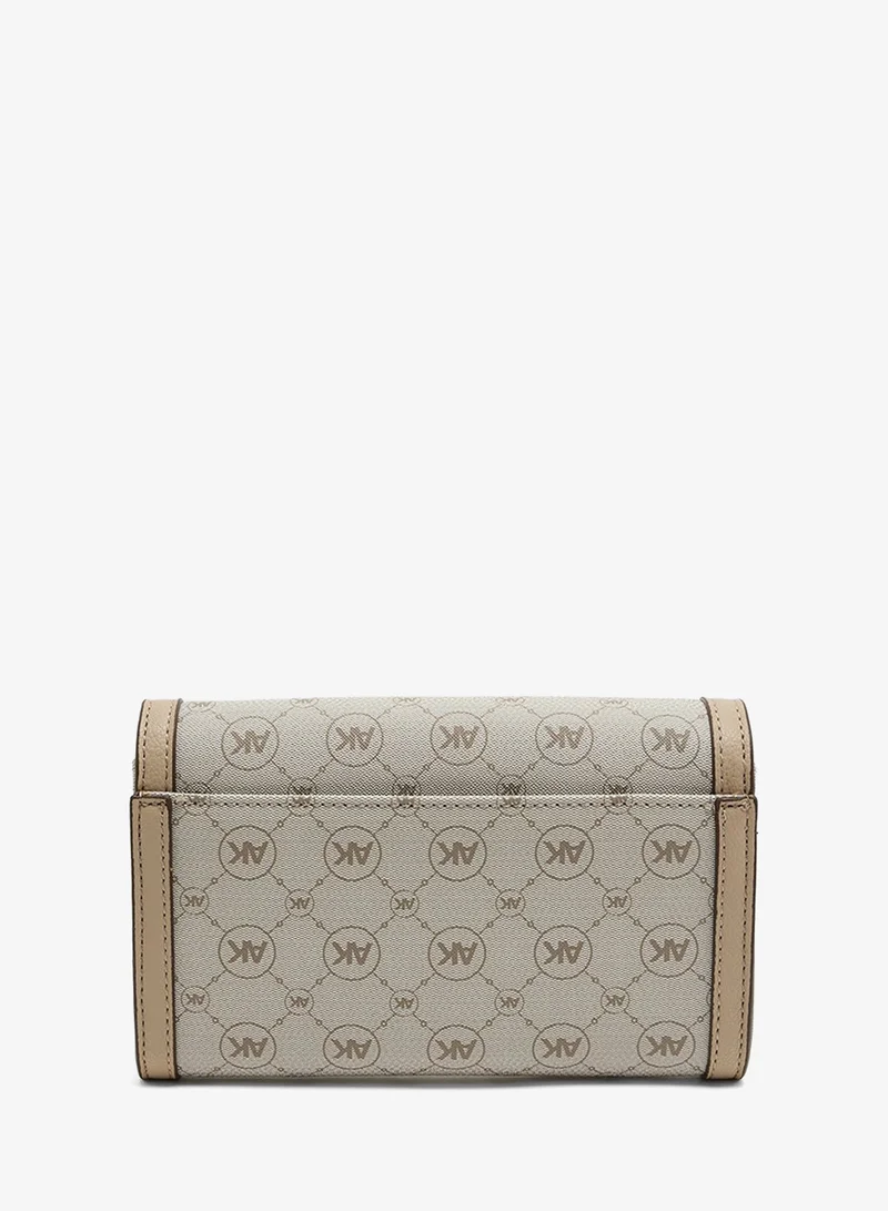 ANNE KLEIN  Anne Klein Monogram Patterned Flap Crossbody Bag for Women | Best Price UAE