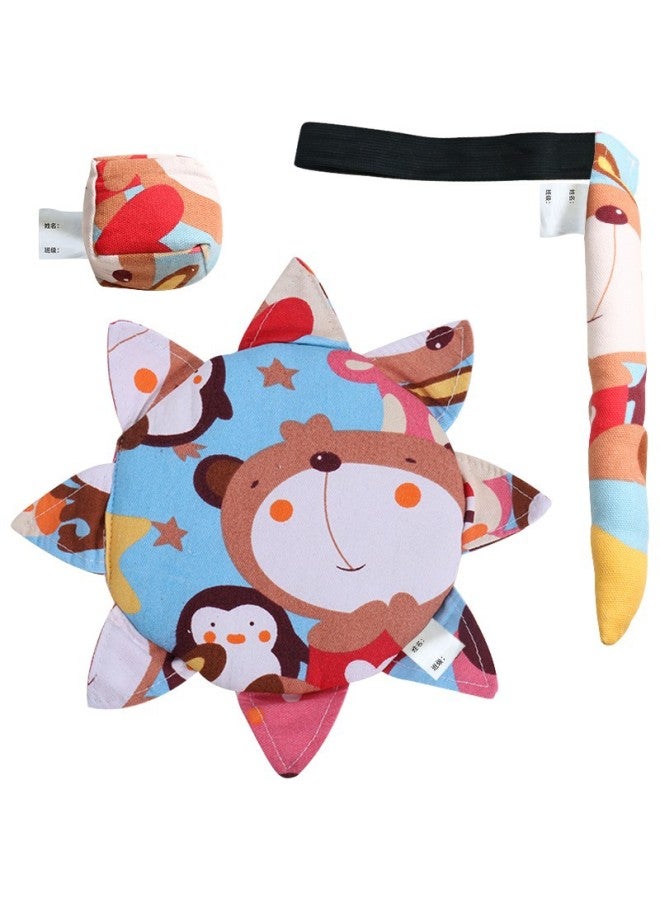 Outdoor Cloth Flying Disk Toy Set For Children Sandbag Tail Three-piece Suite Nursery Soft Frisbee Disc Sports Plaything-Specifications:Elephant Three-piece Set - Image 4