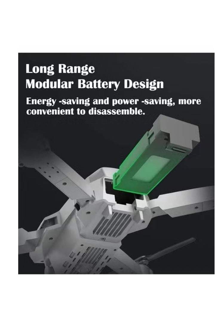 E88E525 Mini Drone – 4K HD Dual Camera WiFi FPV Quadcopter, Foldable Remote Control Drone for Adults & Kids, Stable Flight, Long Battery Life, Black - Image 4