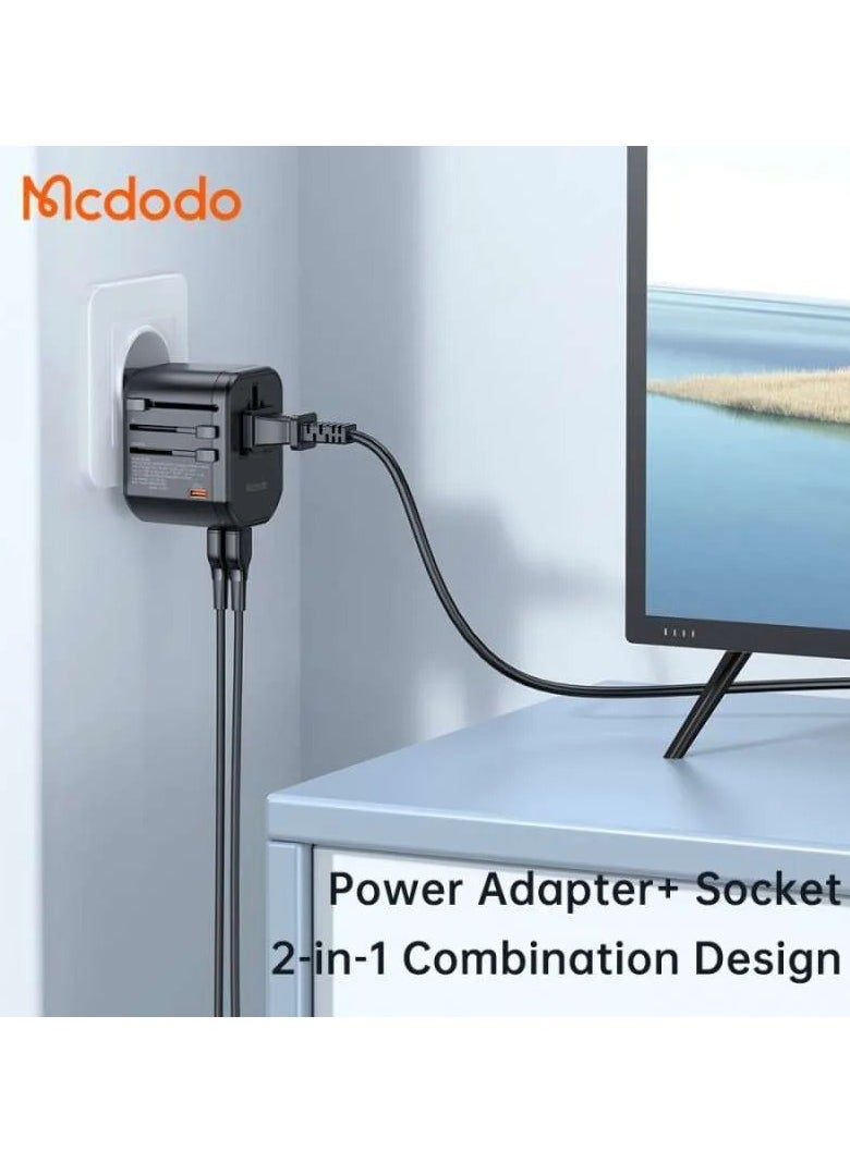 Mcdodo MCDODO CP-3471 Universal Travel Adapter Converter Overseas 20W Charger Plug USB And Type C PD FAST Charging  - Image 2