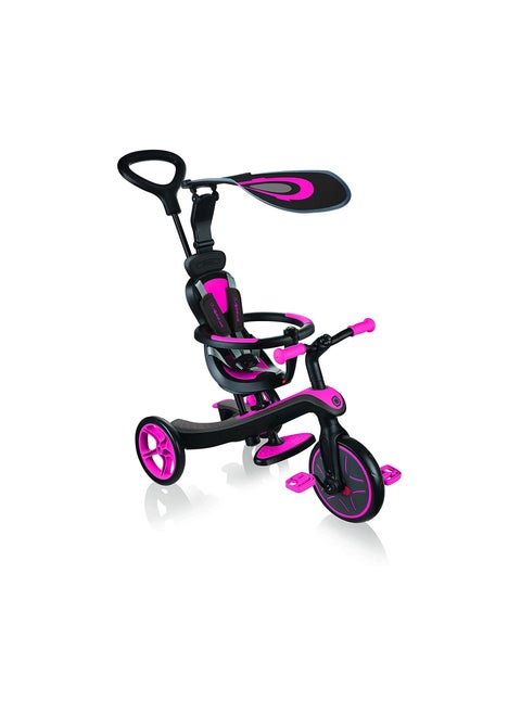 Globber Trike Explorer 4-In-1 Fuchsia Pink